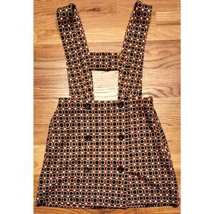 Anthropologie Maeve Pinafore Mini Skirt Dress Size 8 EU 40